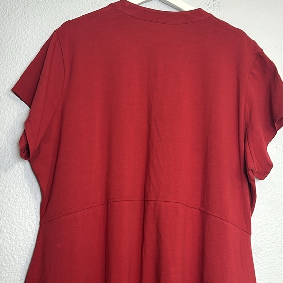 Universal Standard Band Collar Jersey Travel Womens Dress Plus Size Large 22/24 - Picture 6 of 14